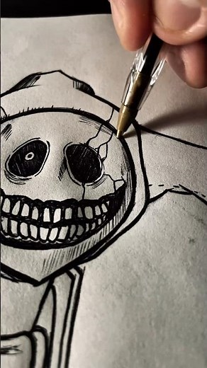 Drawing The Prototype From Poppy Playtime On My Math Homework #art #horror #drawing #virashorts