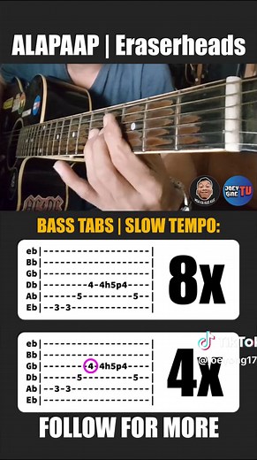 Learn How to Play Alapaap on Bass Guitar