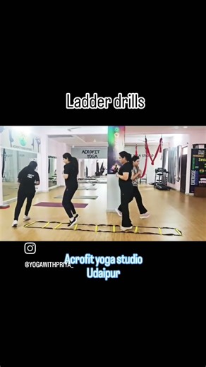 Agility ladder drills- easy ladder workout to reduce full body fat and weight. #ladderdrills