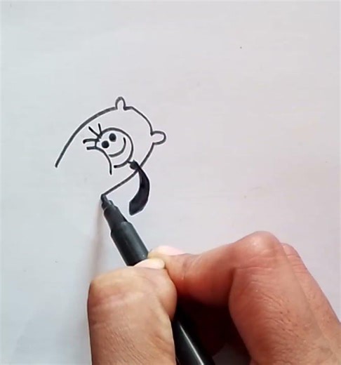 Stick Figure Sleeping 😴 Drawing #shorts #youtube