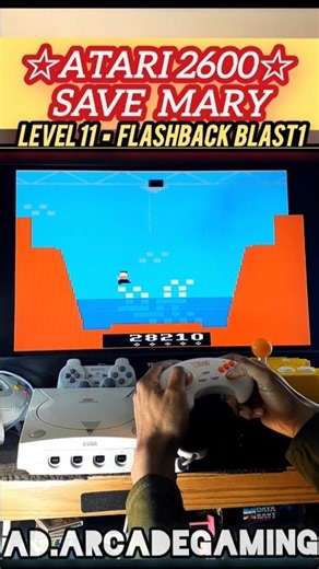 Atari Save Mary Level 11 Gameplay (Hard Mode)
