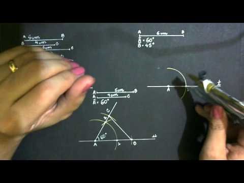Construções básicas de Triângulos