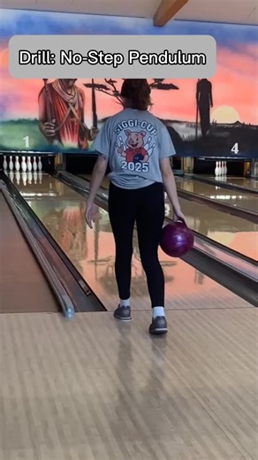 Fanpage Natalie | No-step drill with an 8 lb ball. Focus: clean pendulum swing and natural gravity. Slow motion (0.5x) to clearly see arm path and balance.... | Instagram