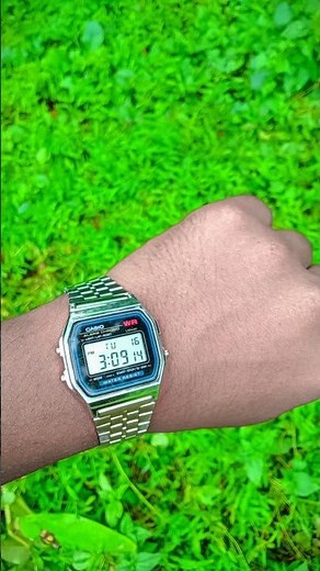 Casio A159W Japan Digital Stainless Steel Watch ⌚#shorts #watch #casio