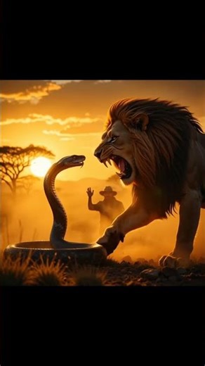 Lion vs cobra fight scene | Animation| Realistic.