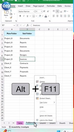 Create Folders Automatically from Excel | Excel VBA Automation