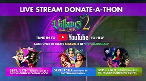 You didn't think the story was over, did you? The Villains are back! Join us for our first Villains Lair Season 2 Livestream Donate-a-thon! Tune in for some villainous fun with some fiendish friends to help us raise funds to CREATE Season 2! Sept 11th, 10-11am EST - Evil Queen & Captain Hook Sept 15th, 8-9pm EST - The Tremaine Family Sept 18th, 10-11am EST - Dr. Facilier, Maleficent, Gothel #thevillainslair #villainslair#disneyvillains #villains | PattyCake Productions
