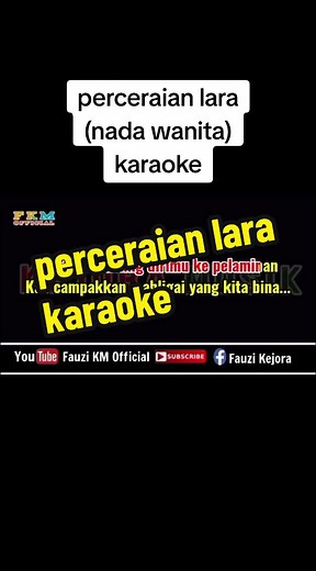 Karaoke Perceraian Lara: Full Lirik & Nada Wanita