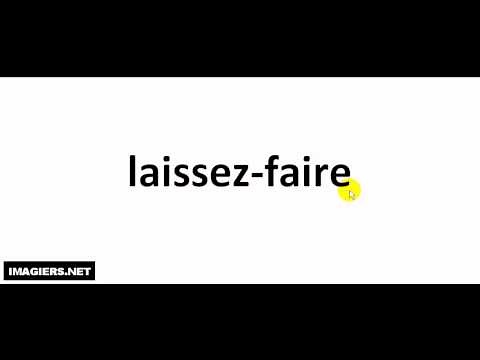 Como pronunciar laissez faire