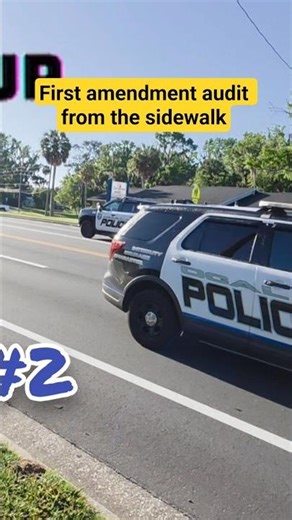 5 police cars rolled by in this first amendment audit