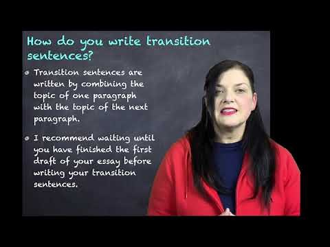 Writing Transition Sentences with Leanne