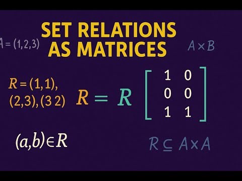 Relation as matrices