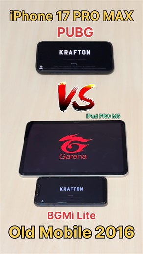 iPhone 17 PRO MAX vs iPad PRO M5😈 Old Mobile 2016 vs 1GB vs 4GB vs 12GB vs S22 vs S24 #shorts #ff