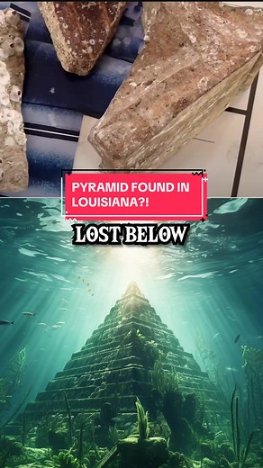 Pyramid found off the coast of Louisiana in the Golf of Mexico!?! #fyp #historytime #ancienthistory #history