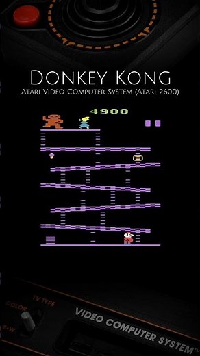 Donkey Kong (Atari Video Computer System (Atari 2600)) #retrogaming