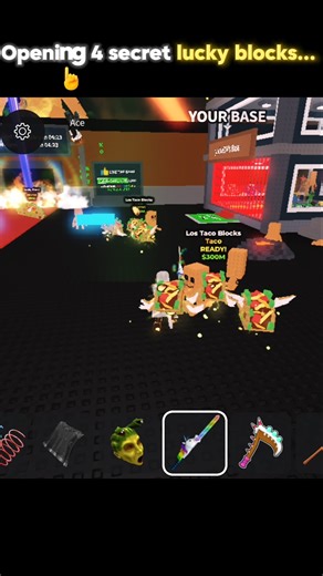 🔥 I Opened 4 SECRET LUCKY BLOCKS… You Won’t Believe What I Got! 😳🍀 #roblox #shorts #stealabrainrot