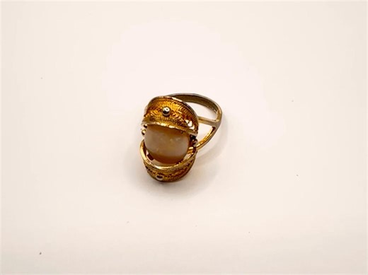 Vintage Fire Opal 12k Gold Filled Ring - Etsy