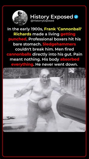 Why Frank 'Cannonball' Richards Let Men Destroy His Stomach 🥊💥