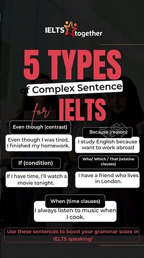 📈 Boost Your IELTS Grammar with Complex Sentences