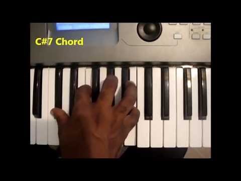 How To Play C#7 Chord (C sharp dominant seventh, C# 7th) On Piano & Keyboard