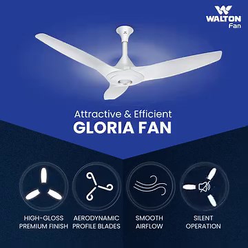 15K views · 4.3K reactions | Take up the aesthetic look to the next level! Walton Gloria Fan eases your life with proper efficiency and attractiveness. For more information on Fan Visit here to know more https://waltonbd.com/fan/ceiling-fan/gloria-ceiling-fan-50 Hotline: 16267 #Walton #WaltonFan #HawaBodleyDey | Walton Electrical Appliances | Facebook