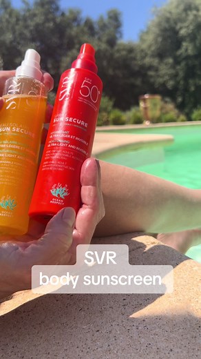 Review of SVR sunscreens for the body. Use spf 30 for olive skin tone or dark skin tone. Spf 50 for light skin tone or sensitive skin. Sun water blends oil soluble sunscreen and water soluble before you apply for a better product stability. Looks shimmery on skin, non tacky. Fluid spreads fast, more hydrating a bit tacky.#lefrenchskincare #bestfrenchskincare #frenchestheticianpdx #frenchestheticianpdx #frenchestheticianportland #cosmeticchemist #frenchcosmeticchemist #frenchpharmacyhaul #frenchp