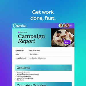 74K views | Work fast while maintaining quality. Choose a template or create your own, and edit with ease. Try Canva for free. | Canva | Facebook