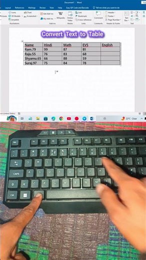 Computer 💻 Shortcut key for Draw a Perfect Table in Ms Word #computer