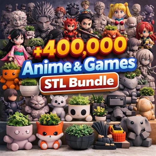 400000  Anime STL Files Mega Bundle | Ultimate 3D Print Models Library | Anime Figures, Characters & More | Instant Download - Etsy