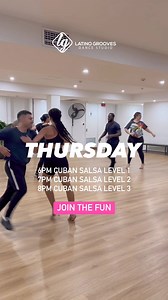 It’s Thursday which means it’s time to get our Cuban Salsa on! New courses kick off tonight Thursday 11 April. Join the fun. Book your spot: https://latinogrooves.punchpass.com/classes | Latino Grooves Dance Studio | Facebook