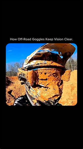 EraScope on Instagram: "In off-road and motocross racing, riders are constantly blasted with mud, dust, sand, rocks, and water. At high speeds, even a small particle can blind a rider for a split second—and that’s all it takes to crash. That’s why off-road goggles are not just eye protection; they are precision vision tools. The secret is in the multi-layer tear-off and roll-off systems. Most racing goggles have thin, clear plastic sheets stacked on the lens called tear-offs. When the lens gets