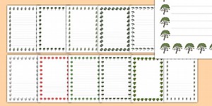 Tree Themed Page Borders Pack