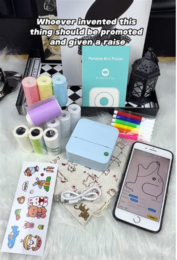 "This mini sticker printer comes in handy so much and I can’t wait to ...