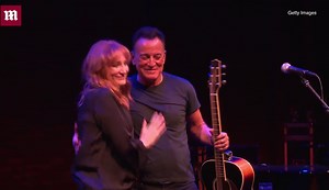 Bruce Springsteen takes a bow after his Broadway opening night