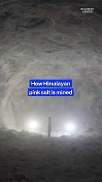 This is how experienced miners #mine #Himalayan pink salt. #mining #salt #workers #labor #harvest