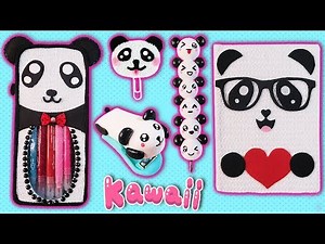 🐼 ADORABLE Panda School Supplies DIY! Easy Back to School Crafts 🎒