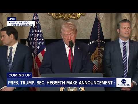 President Trump makes announcement about shipbuilding