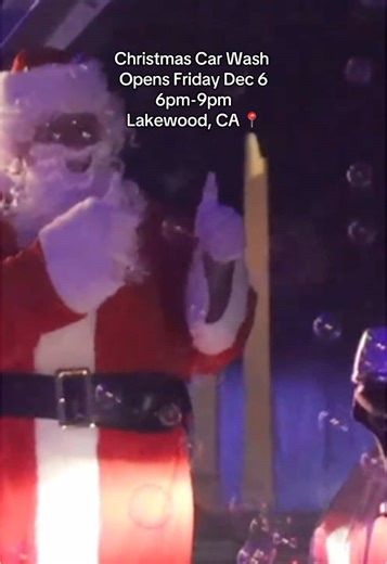 Christmas Car Wash Experience with Santa in Lakewood