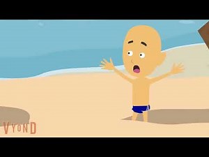 Original WOTA's Caillou goes underwater at the beach