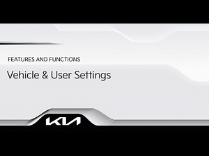 Vehicle and User Settings