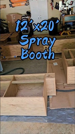 Huge Garage Spray Booth #woodworking