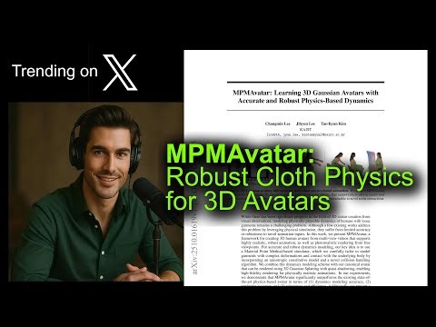 MPMAvatar: Robust Cloth Physics for 3D Avatars