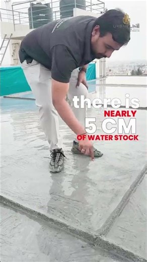 🏗️ Pond Curing After Slab Casting 🏗️💧 #urbanlineprojects #homedesign #bangaloreconstruction