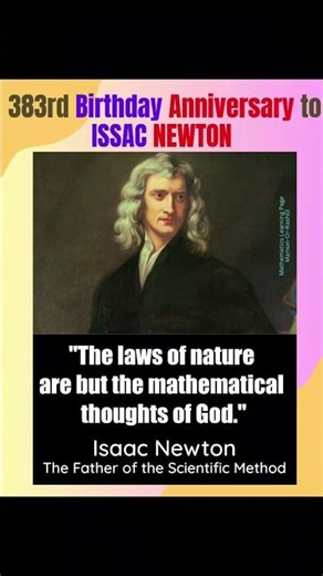 Sir Isaac Newton Birthday: Life, Legacy & Gravity's Secrets #Newton #Physics