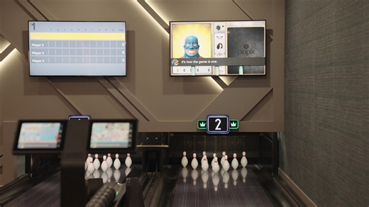 2.3K views · 21 reactions | Bring the WOW factor home. ✨ Duckpin Social by Brunswick delivers a full-on bowling vibe in a compact design built for beautiful, functional spaces. See how easy it is to add bowling to your home — watch the video below!  : Zahn Builders, Inc. : Skyview Experts #LuxuryHomes #DuckpinSocial #BrunswickBowling #HomeBowling | Brunswick Bowling Products | Facebook