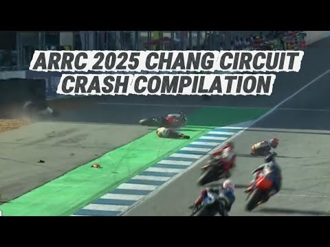 ARRC 2025 Round 6 Chang International Circuit Crash Compilation