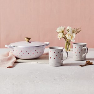 4.9K views · 211 reactions | Fall for Le Creuset’s L’Amour collection, our newest crush in the kitchen.  Each piece is adorned with a delicate appliqué that's sure to warm hearts. Available now, for a limited time! L'Amour Collection: https://bit.ly/3ia9SFa | Le Creuset | Facebook