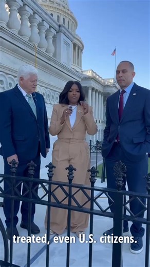 333K views · 36K reactions | Donald Trump's ICE operatives hide behind masks as they tear families apart and strike fear in our communities. They've even gone after U.S. citizens! His MAGA minions can put us on all the lists they want. Congressman Hakeem Jeffries, Congresswoman Jasmine Crockett and I won't back down. We fight back. | John Larson | Facebook