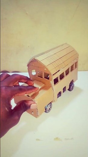 How to make mini cardboard bus with dc motor.DIY mini bus.#cardboardminibus#Diyminibus#diytoys
