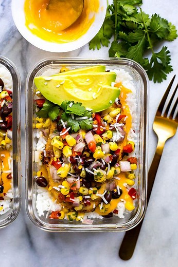 Coconut Mango Chicken Meal Prep Bowls - The Girl on Bloor